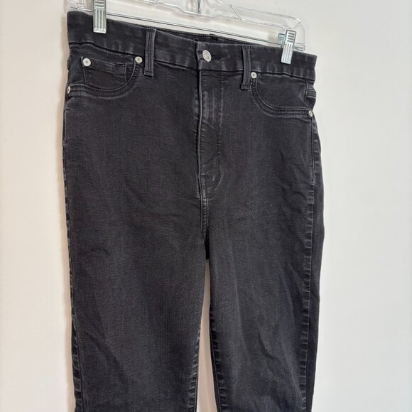7 FOR ALL MANKIND B(air) High Waist Ankle Skinny Womens 31 Black Stretch - Picture 4 of 10